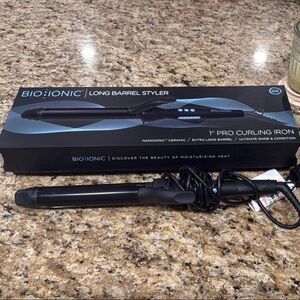Bio Ionic Black Long Barrel Styler Curling Iron